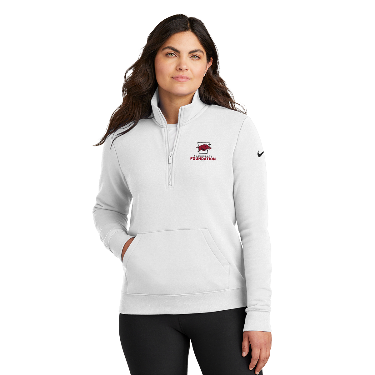 Ladies Razorback Razorback Foundation Women's Fleece 1/2 Zip – Razorback Foundation Gifts