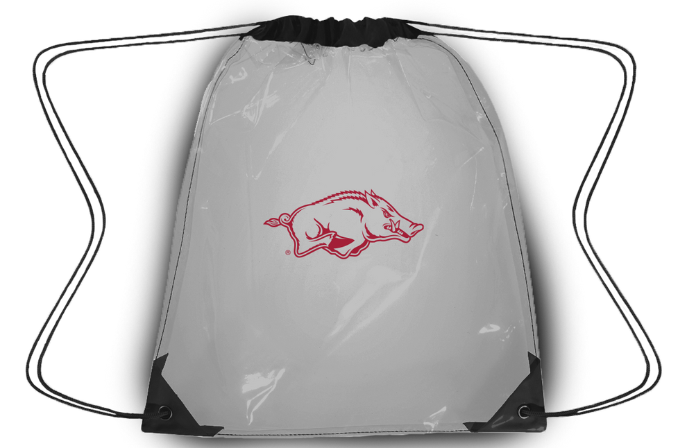 Razorback Foundation Clear Drawstring Bag Razorback Foundation Gifts